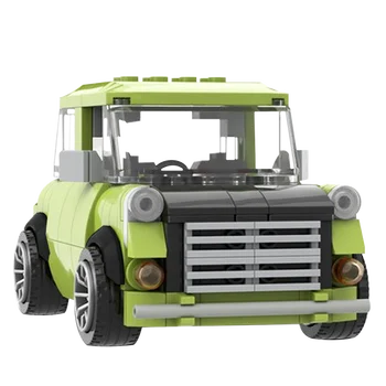 SS-39171 Žalia Mini Automobilių Statybinių Blokų Serija Duomenys Plytų Modelio Švietimo Gimtadienio Žaislas Vaikams