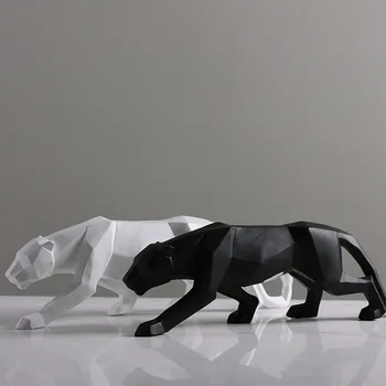 Stalo Dekoro Priedai Cheetah Statulėlės Dervos Statula Šiuolaikinio Namų Dekoro, Dekoratyvinis 3D Gyvūnų Skulptūros, Stalo Dekoracijos