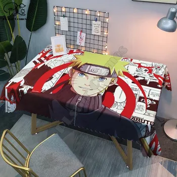 Staltiesė Naruto 3D atspausdintas Kvadratas/Stačiakampis Dulkėms Stalo Dangtis Šalies Namų Dekoro TV Apima