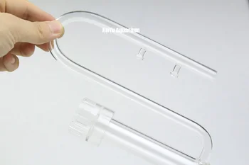 Stiklo vamzdžio paviršiaus skimmer srautai ADA kokybės filtrai aksesuaras akvariumo vandens augalų, žuvų bakas
