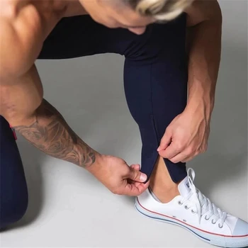 Streetwear Bėgiojimo Kelnės vyriškos Sportinės Kelnės Bėgiojimo Kelnės vyriškos Bėgimo Kelnės Medvilnės Sportinės Kelnės Slim Fit Kelnes Fitneso Kelnės