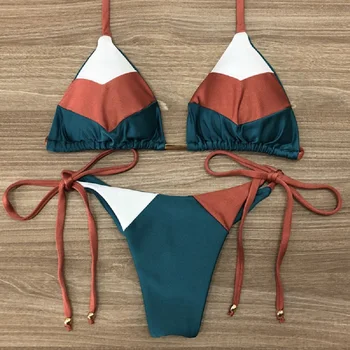 String bikini 2019 Mujer Brazilijos thong bikini nustatyti, Apynasrio maudymosi kostiumėliai moterims Kratinys maudymosi kostiumėlį moterų maudymosi kostiumas naujas Tvarstis