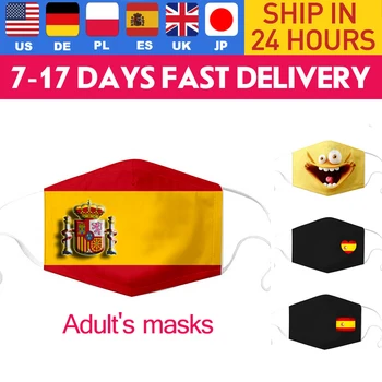 Suaugusiųjų Veido Kaukė Kd2.5 Kaukė ispanijos Vėliava Burnos Kaukę, Daugkartinio naudojimo Kaukė Skalbti veidui Masque 3D Spausdinimo Veido Kaukė Mascarillas
