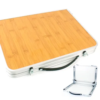 Sudedamas stalas lauko kempingas bambuko lentos nešiojamų iškylą grilis, staliukas, lova, kompiuterio stalas su krepšyje Nešiojamas sofa