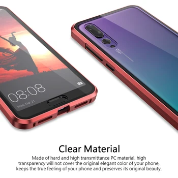 Sunku VNT atveju, Huawei 30 lite Magnetinio Adsorbcijos Atveju Visas Ekranas atsparus smūgiams Apsauginis gaubtas Huawei P20 Pro