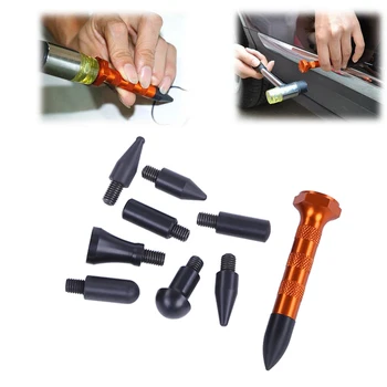 Super LDR Paintless Dent Repair Įrankių rinkinio Traukiant tiltas klijų lazdelės įrankių rinkinys su 9 galvą bakstelėkite žemyn pen Dent Removal rankiniai įrankiai