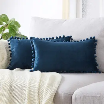 Super minkštas aksominis kietos sofos dekoro pagalvėlė padengti 45*45 30*50 kamuolys kutas namų lovos pagalvę padengti biuro kėdė juosmens pagalvę padengti
