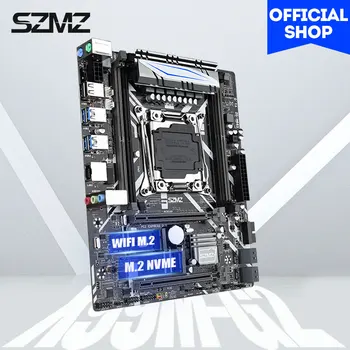 SZMZ X99 LGA 2011-3 plokštė paramos E5 2678V3 E5 2620V3 E5 2650V3 su SSD 2 M. ir 2 M. WiFi DDR4 ECC REG RAM