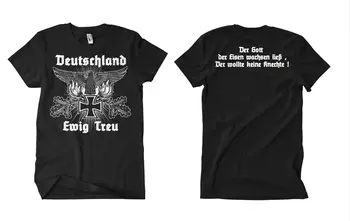 T-Shirt Mens T Marškinėliai Mados 2019 Grubus Viršuje Tee Apvalios Kaklo Deutscher Adler Ewige Treue M3 Vaterland Deutschland Tshirts