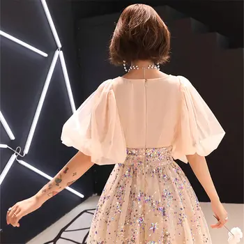 Tai YiiYa Kokteilių Suknelė 2019 V-Kaklo, Trumpas Moterų vakarėlis Suknelės Elegantiškas Seuiqns Plius Dydžio Mini Vestidos De Gala E796