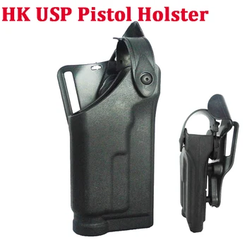 Taktinis HK USP Compact Pistoletas dėklas Diržas, Dėklas Žibintuvėlis Guolių RH Karinės Medžioklės Airsoft Ginklą, Greitai Lašas Dėklas