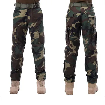 Taktinis Kamufliažinės Kelnės Karinės Multi-kišenės, Krovinių Kelnės Vyrams Kariuomenės Drabužius Kovoti su Mokymo Kelnės Medžioklės Lauko Uniformos