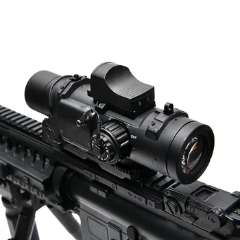 Taktinis Riflescope 1-4x Šautuvas taikymo Sritis DR Greitai Nuimamas 1X-4X Reguliuojama Dvejopą Vaidmenį Akyse Airsoft taikymo Sritis Magnificate Medžioklės