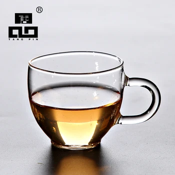 TANGPIN karščiui atsparaus stiklo puodeliai kavos transparents teacup stiklo kavos, arbatos puodelio