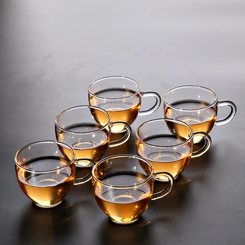 TANGPIN karščiui atsparaus stiklo puodeliai kavos transparents teacup stiklo kavos, arbatos puodelio