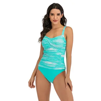 Tankini maudymosi moterys,2020 m. vasarą retro tankinis nustatyti,dryžuotas atspausdinta dviejų dalių maudymosi kostiumėlis,maudymosi kostiumėliai moterims tankini plius dydis