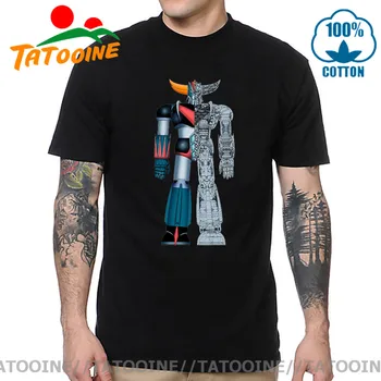 Tatooine 70 Anime Top Geriausias Robotas Mazinger Z marškinėliai Grendizer UFO Robotas T-shirt Mazinger Z Goldrake Schema Struktūra Tee