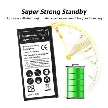 Telefono Baterija 3.85 V 3600mAh Ličio Akumuliatorius Samsung Galaxy J7 2016 Edition J710/SM-J7109/SM-J7108/SM-J710F