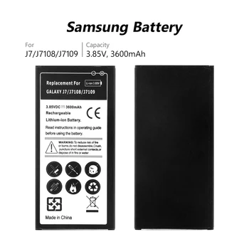 Telefono Baterija 3.85 V 3600mAh Ličio Akumuliatorius Samsung Galaxy J7 2016 Edition J710/SM-J7109/SM-J7108/SM-J710F