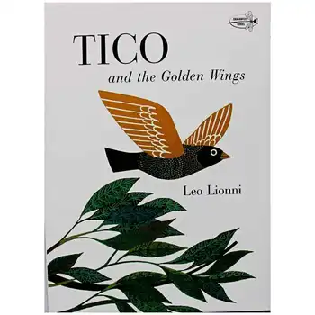 Tico ir Auksiniai Sparnai Leo Lionni Švietimo anglų Paveikslėlį Mokymosi Knyga Kortelės Istorija Knyga Kūdikių Vaikams Dovanos Vaikams