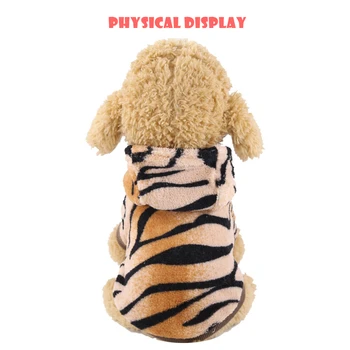 Tigras animacinių filmų šuo drabužius mažylių žiemos drabužių prancūzų buldogas striukė šunų helovinas kostiumas čihuahua kostiumas pet medžiaga