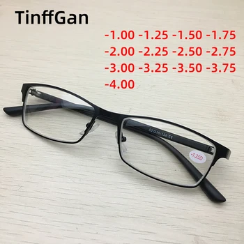 TinffGan baigė trumparegystė akinius metalo recepto akiniai Mens akiniai Juodi Akiniai -1.25 -1.75 -2.25 -2.75 -3.25 3.75