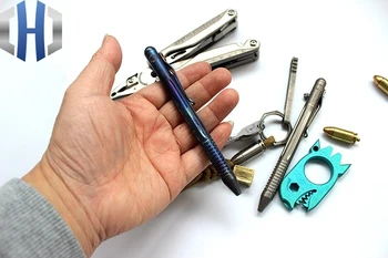 Titano Lydinio EDC Ginklą Prijunkite Rašiklį Vyrų Ir Moterų Gynybos Pen Taktinis Parašą Pen Broken Window Pen