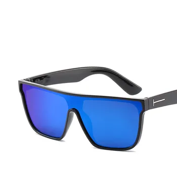 Tom ford akiniai nuo saulės moterims, vyrams 2020 prekės dizaineris stačiakampis, mėlyna skiedra saulės glassses oculos de sol masculino uv400