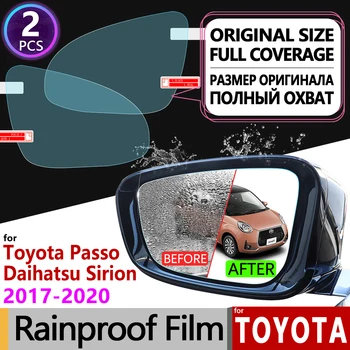 Toyota Passo X Moda Daihatsu Palaima M700 2017 - 2019 Anti Rūko Kino Dangtelis galinio vaizdo Veidrodis Rainproof Anti-Rūko Filmų Priedai