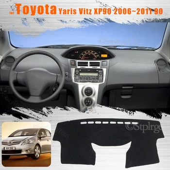 Toyota Yaris Vitz XP90 2006-2011 m. 90 Konsolės prietaisų Skydelio Suede Mat Raštas Sunshield Dangtis
