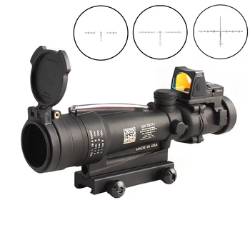 Trljicon ACOG 3.5x35 Riflescope Nekilnojamojo Pluošto Optiniai Sritį su RMR Red Dot Sight/ killflash Objektyvas taikymo Sritis apsaugos 20mm mount