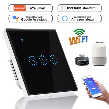 Tuya Smart Home RF WiFi Elektros Smart Užuolaidų, Žaliuzių, Ritininių Užrakto Jungiklis Valdymas Balsu 