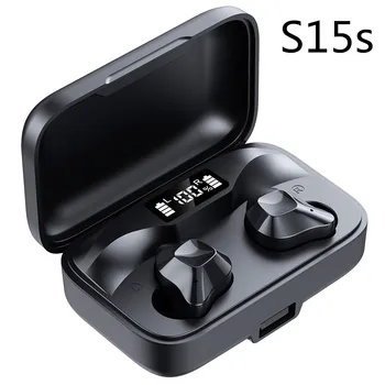 TWS Ausines HD Stereo garso laisvų Rankų įrangą Belaidžiu Bluetooth Ausinės V5.0 audifonos 