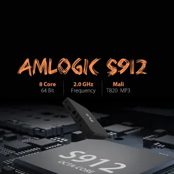 TX9s Androi Smart TV Box Amlogic S912 2GB, 8GB 4K 60fps TVBox 2.4 G Wifi 1000M 