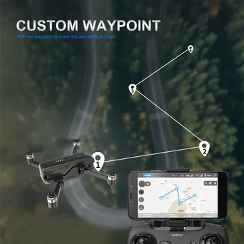 UDIRC 4K RC Brushless GPS Drone GPS Padeda Pažangi Skrydžio Quadcopter 5G FPV perdavimo 90°reguliuojamas objektyvas RC Drone