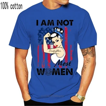 Ugniagesiai Esu Ne Dauguma Moterų, Vyrų T-Shirt Medvilnės S-6XL(1)