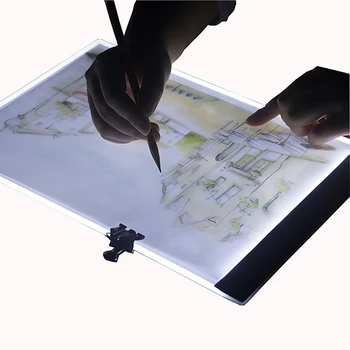 Ultra Plonas A5 LED Grafika Tablet Piešimo Tablet Piešimo Lenta šviesdėžės Sekimo Stalo Padas Diamond Tapybos, Siuvinėjimo Įrankiai