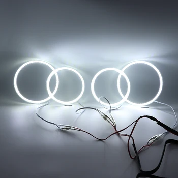 Ultra ryškūs SMD baltos spalvos LED angel eyes halo žiedas rinkinys, šviesos važiavimui dieną DRL Už 