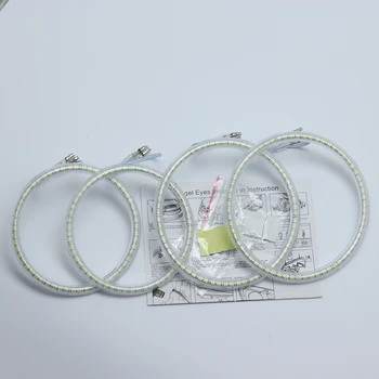 Ultra ryškūs SMD baltos spalvos LED angel eyes halo žiedas rinkinys, šviesos važiavimui dieną DRL už Kia Sportage 2011 2012 2013