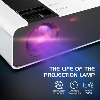 UNIC W10 LED 6000 Liumenų Projektorius 1080P Full HD HDMI WIFI Filmą Žaidimas Sync 