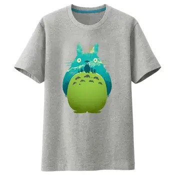 Unisex grynos medvilnės Tonari no Totoro marškinėliai tees kvėpuojantis punk rock laisvas Mano Kaimynas Totoro marškinėliai tee marškinėliai