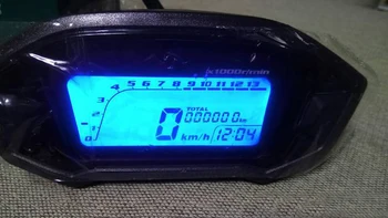 Universalus Motociklas LCD Skaitmeninis Spidometras Odometras Apšvietimas Motociklą už 2,4 Cilindrai 13000rpm