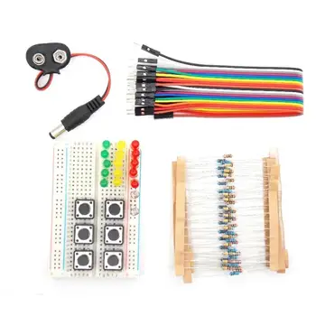 UNO R3 Starter Kit Mini Breadboard LED Jumper Wire Mygtuką Arduino 