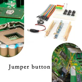 UNO R3 Starter Kit Mini Breadboard LED Jumper Wire Mygtuką Arduino 