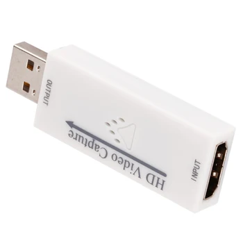 USB 2.0 HDMI Video Grabber Video Capture Card Live Transliacijos Įrašo Lange Paramą labiausiai įsigijimo programinės įrangos, pavyzdžiui, VLC OBS Amcap