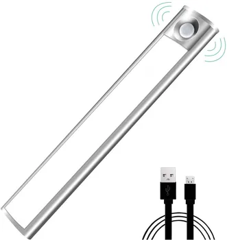USB Įkrovimo Judesio Jutiklis Spinta Šviesos 15/33/93 LED Pagal Kabineto Šviesos Aliuminio Naktį Šviesos Sandėliukas Workbench Spinta
