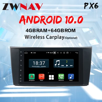 Už BENZ E-Class W211 2002-2008 Carplay Android 10.0 ekrano Automobilio Multimedia DVD Grotuvas GPS Navi 
