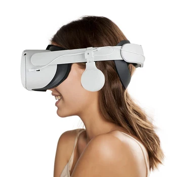 Už Oculus Quest 2 VR Reguliuojamas Laidinio Ausinės Ausinės Balta Žaidimų Ausinės Premium Sukasi Ausinės VR Priedai