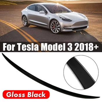 Už Tesla Model 3 2017-2019 2020 2021 Anglies Pluošto ABS Automobilio Galinio Lango Vandeniui Spoileris Kamieno Išlaikyti Sparno Automobilių refitting