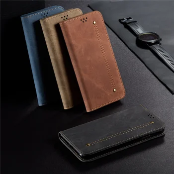 Už Xiaomi Poco X3 NFC atveju Telefono Odos Apversti Stovėti Padengti Piniginės Atveju Xiaomi Pocophone X3 NFC Magnetinis dangtelis Funda